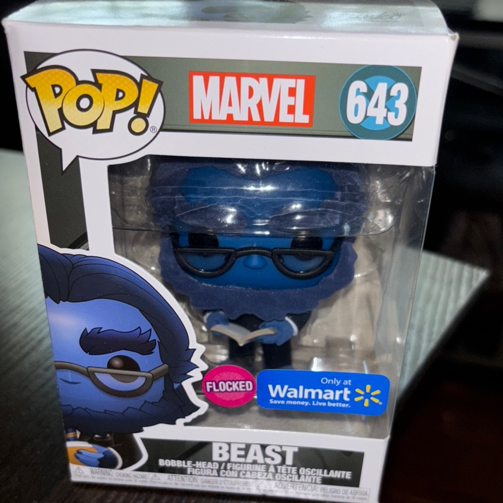 Marvel Beast Flocked Pop! Vinyl Figure